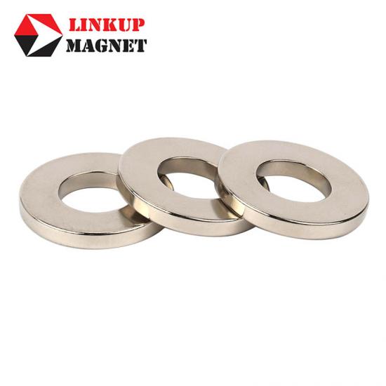 Axial 6 pole hard ferrite ring magnet 30x16x5mm - Multipole Magnets -  Courage magnet supplier