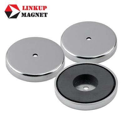 Straight Hole Pot Ferrite Magnet Ceramic Cup Magnet