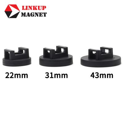 Rubber Coated Magnet For Cable Ties Base